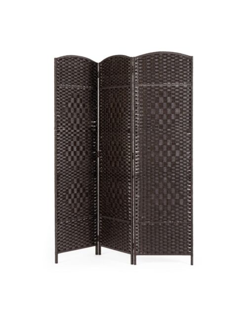 BIZZOTTO Paravento 3 ante SHANA nero 150×180 cm