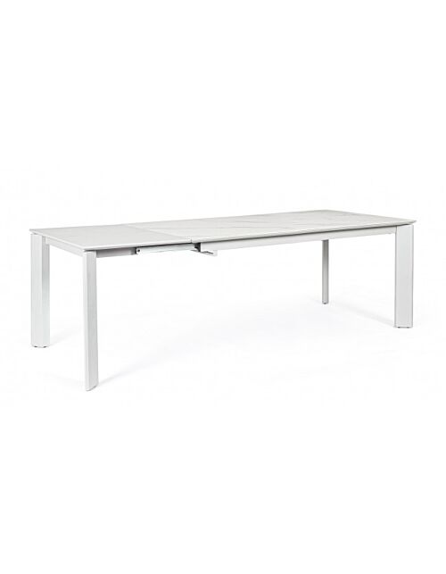 BIZZOTTO TAV ALL BRIVA BIANCO-GRIGIO CH 160-220X90