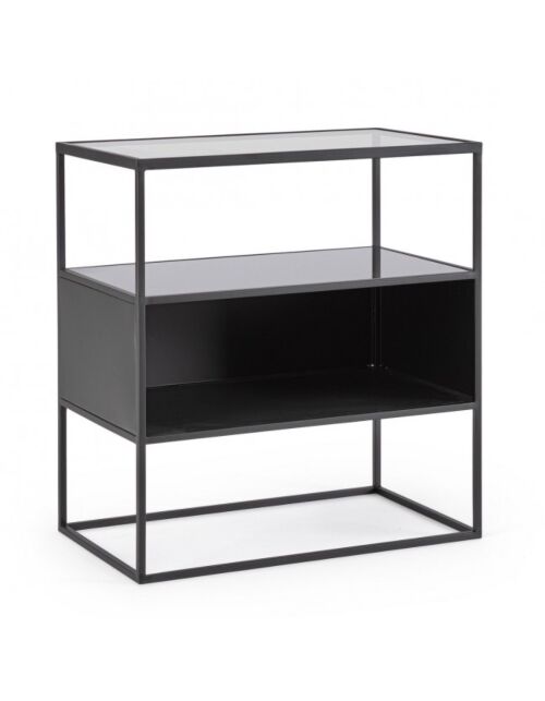 BIZZOTTO Mobiletto HYDRA 3F – nero, industrial | Bizzotto