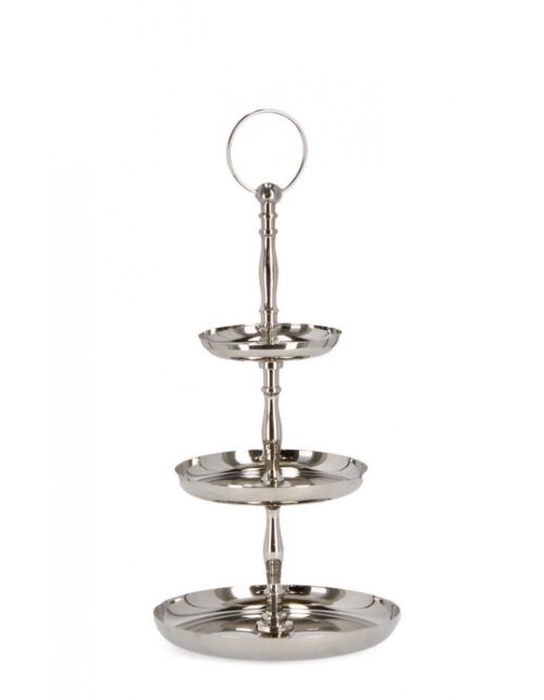 BIZZOTTO ALZATA 3P DECORATIVA SIMLA ARGENTO H32