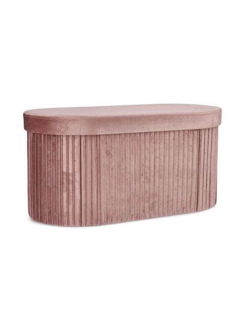 BIZZOTTO pouf con contenitore JOCELYN in velluto rosa