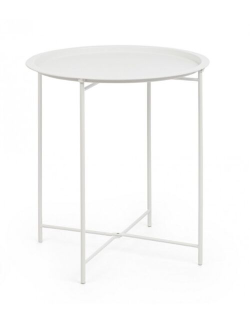 BIZZOTTO Tavolino con vassoio AUSTIN – bianco D46