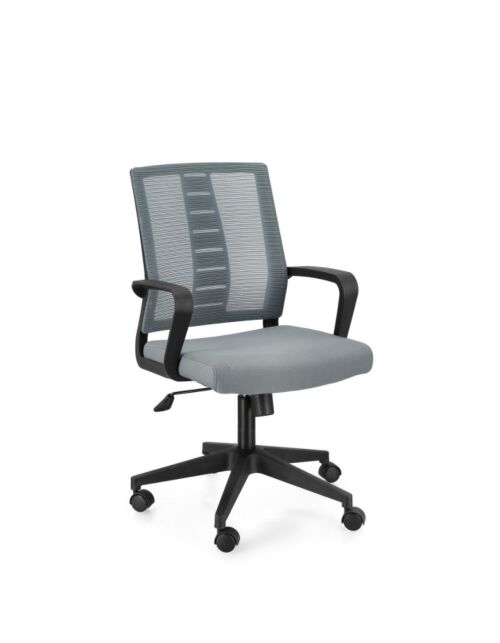 BIZZOTTO sedia ufficio ROMAN grigio scuro con braccioli