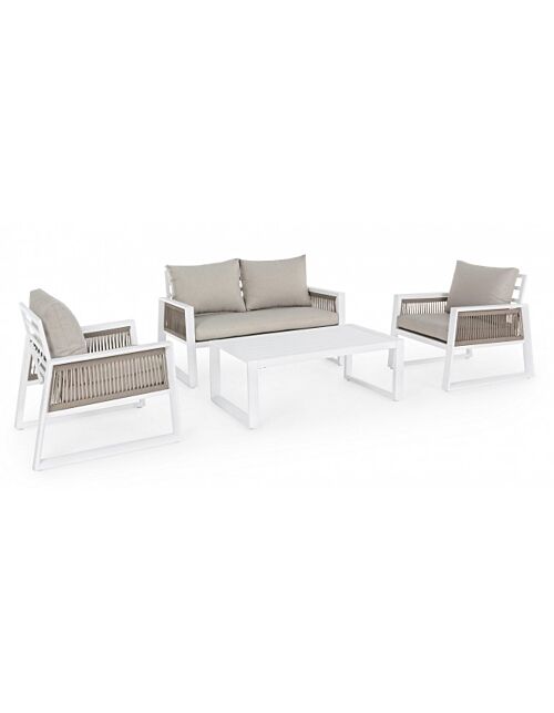BIZZOTTO SET4 SALOTTO C-C CAPTIVA BIANCO LH30