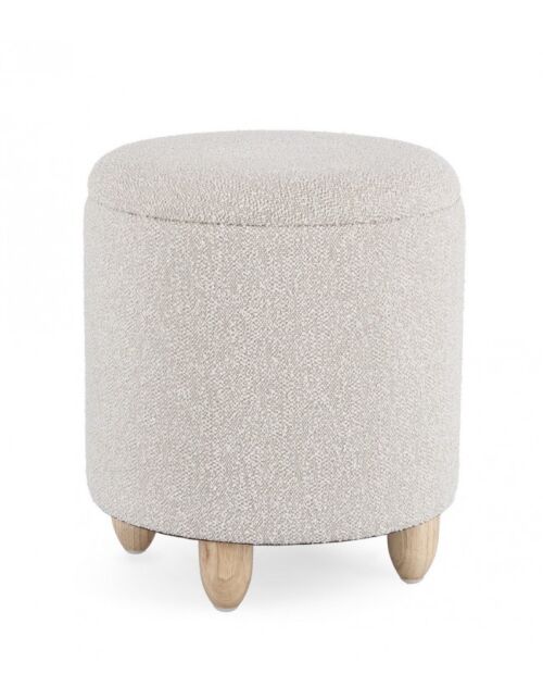 BIZZOTTO SGABELLO CONTENITORE  ZENA GRIGIO CH