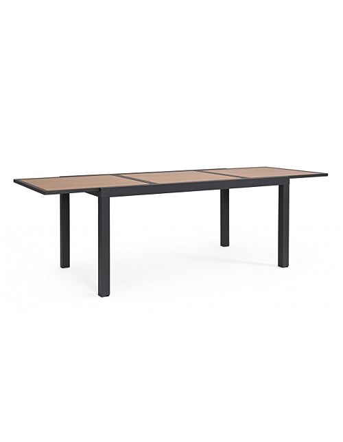 BIZZOTTO Tavolo da giardino allungabile HILIJA 160–240x90 antracite LH32