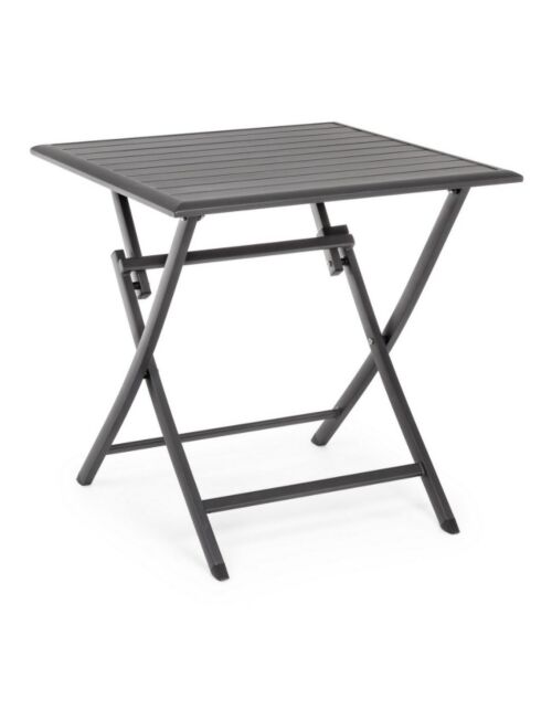 BIZZOTTO tavolo da giardino pieghevole ELIN 70 × 70 antracite