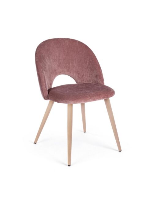 BIZZOTTO sedia imbottita LINZEY rosa
