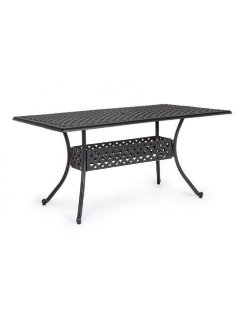 BIZZOTTO TAVOLO IVREA RETT 160X90 ANTRACITE