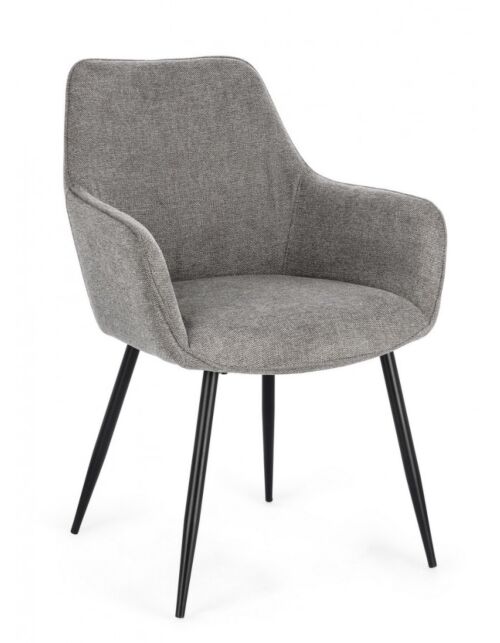 BIZZOTTO SEDIA C-BR CORA NERO/GRIGIO SCURO