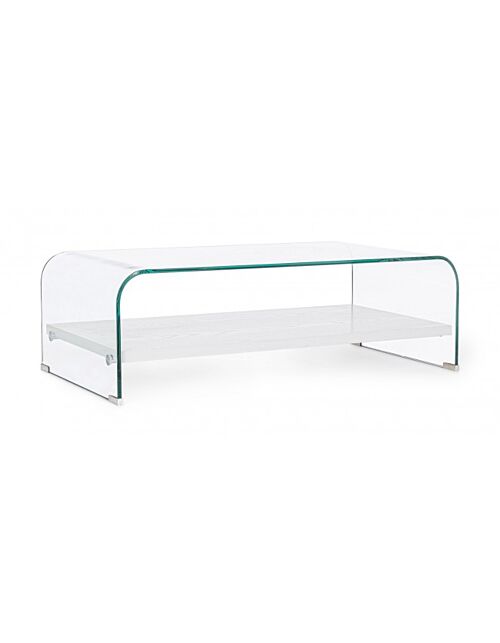 BIZZOTTO TAVOLINO 2P LINE WOOD BIANCO 110X55