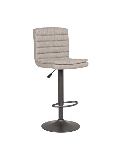 BIZZOTTO sgabello bar CONNOR grigio chiaro VINTAGE imbottito