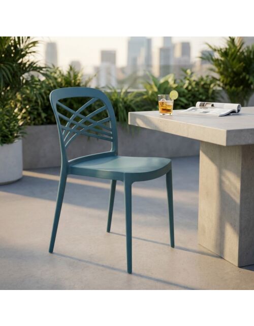 Sedia da giardino HARMONIE – verde petrolio