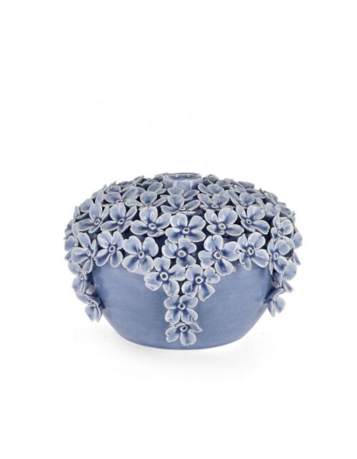 BIZZOTTO VASO DECORATIVO TREASURE BOMB AZZURR H13