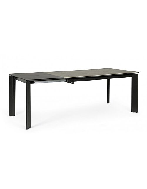 BIZZOTTO TAV ALL BRIVA GRIGIO-NERO 160-220X90