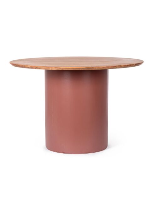 BIZZOTTO tavolo da pranzo rotondo OJAS TERRACOTTA D115