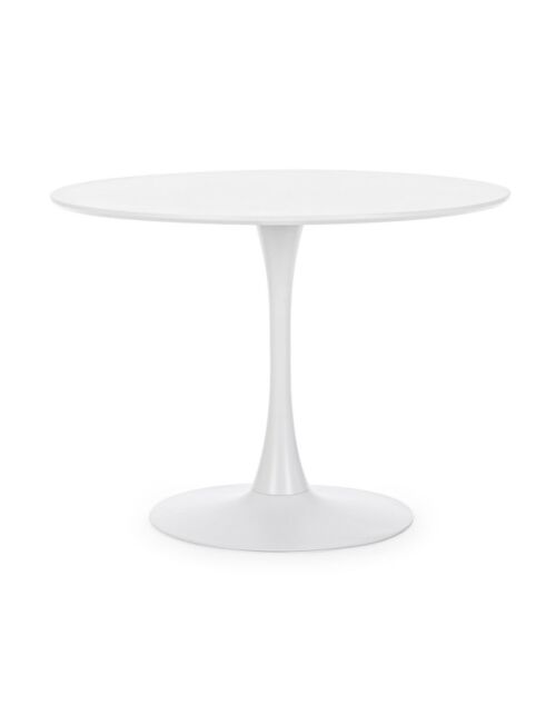 BIZZOTTO tavolo da pranzo rotondo BLOOM D100 bianco