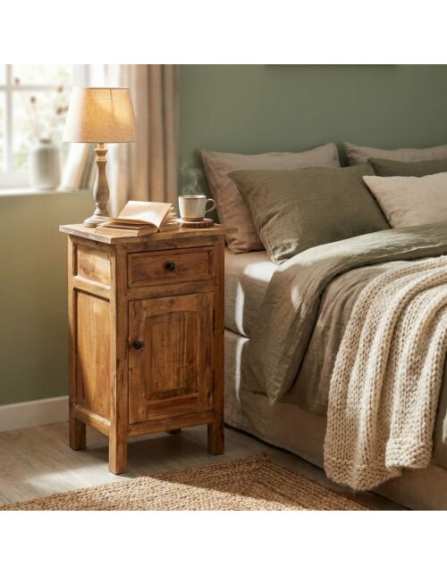 Comodino in legno massello SANDFORD