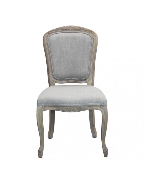 SEDIA ROMY IN TESSUTO GRIGIO