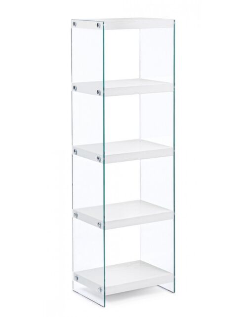 BIZZOTTO LIBRERIA 5P LINE WOOD BIANCO