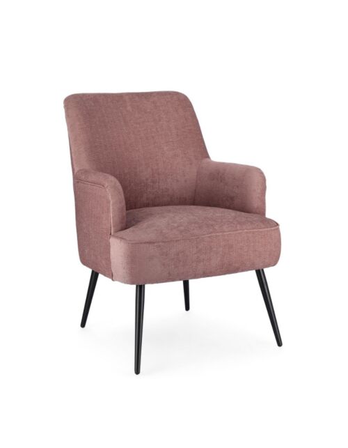BIZZOTTO poltrona imbottita ERNESTINE dark rose