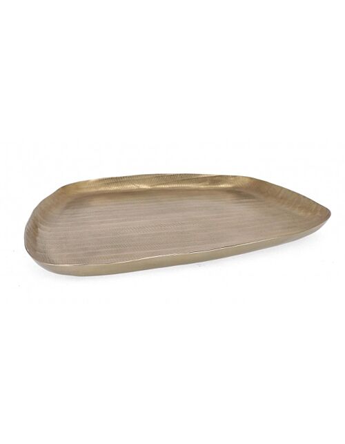 BIZZOTTO VASSOIO DECORATIVO CHISEL ORO 38X34