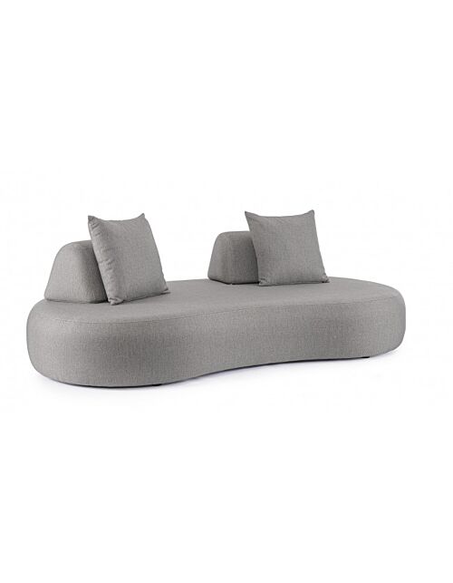 BIZZOTTO Divano da giardino con cuscini COOPER SMOKY