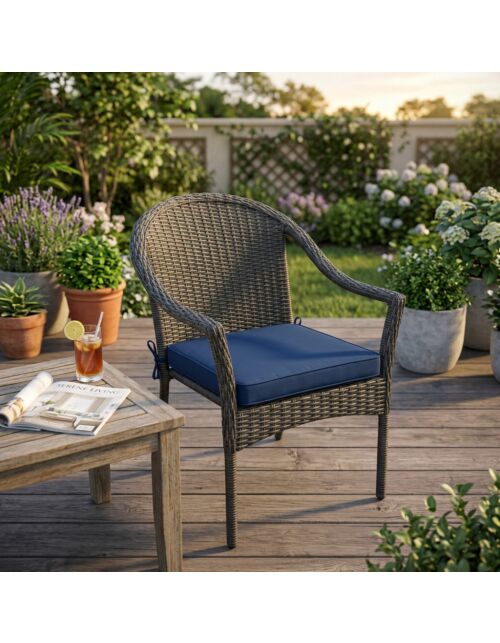 Cuscino per sedia REAL LARGE blu scuro