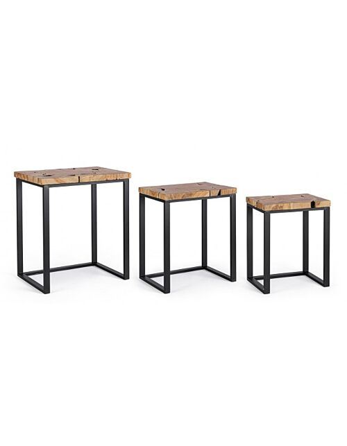 BIZZOTTO SET3 TAVOLINO ELWOOD