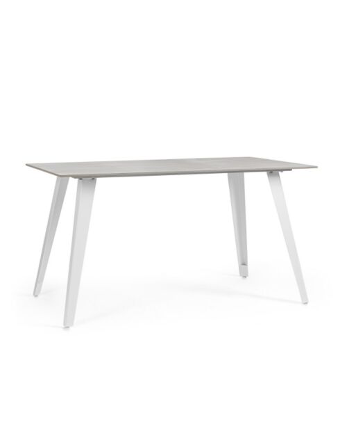BIZZOTTO tavolo da pranzo da giardino ARJETA 140X80 bianco