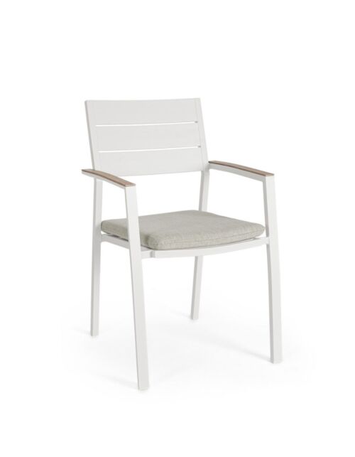 BIZZOTTO sedia da giardino ZELMAR vapor XK15 con braccioli – impilabile