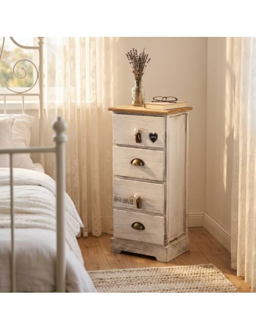Cassettiera in legno ANDER con 4 cassetti