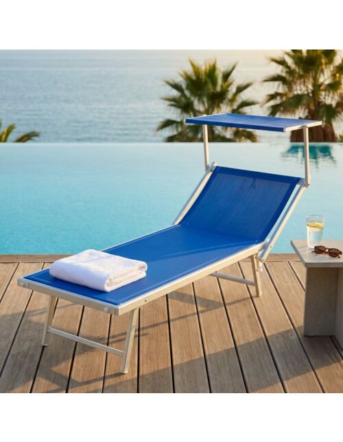 Lettino CEFALU XXL BC-807967-BLU