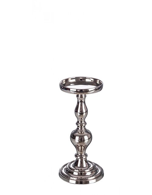 BIZZOTTO CANDELABRO DARIKA 1FUOCO ARGENTO H25,5