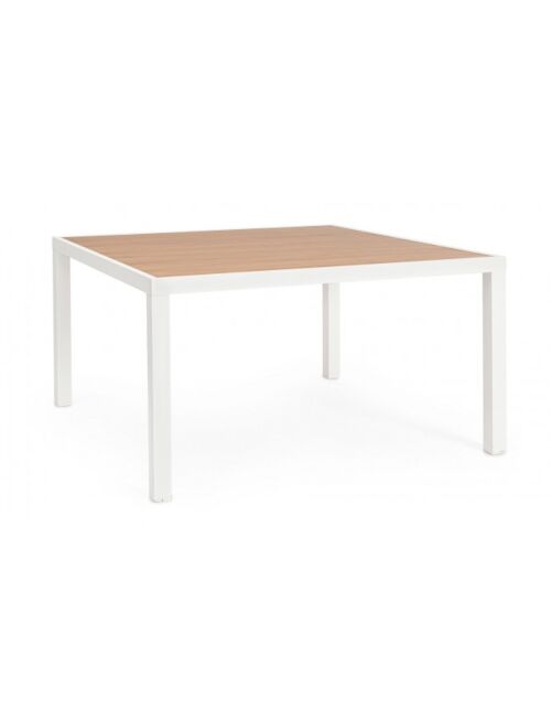 BIZZOTTO Tavolo da giardino quadrato HILIJA 136X136 bianco LD30