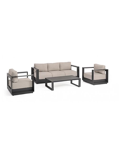 BIZZOTTO SET4 SALOTTO C-C MOSES ANTRACITE YK13