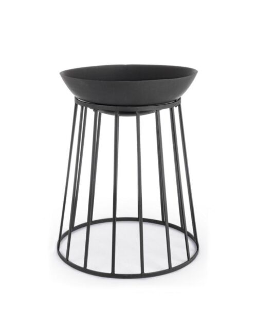BIZZOTTO braciere da giardino rotondo EFESTO nero Ø 50 – alto
