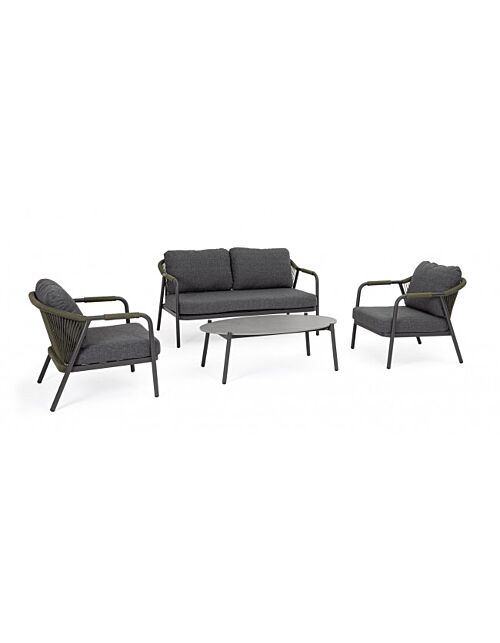 BIZZOTTO SET4 SALOTTO C-C MIRAVET ANT/VERDE