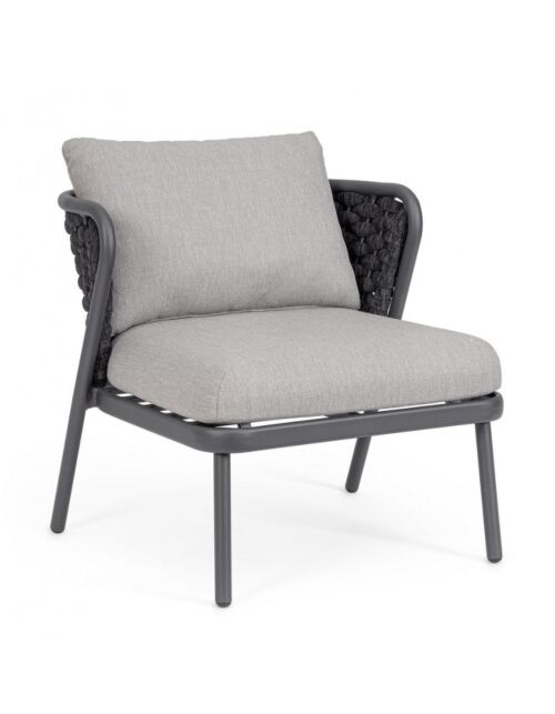 BIZZOTTO POLTRONA C-C HARLOW ANTRAC QS22/GRAPHITE