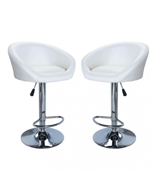 Sgabello da bar MIKE in colore bianco HF807122-BIAN