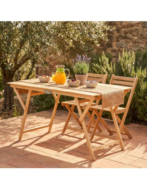 TAVOLO DOPPIO 70 X 140 COLOR NATURALE