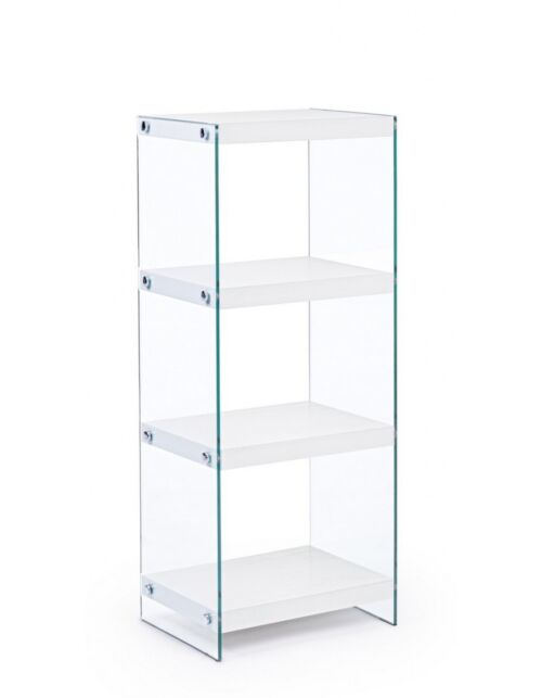 BIZZOTTO LIBRERIA 4P LINE WOOD BIANCO
