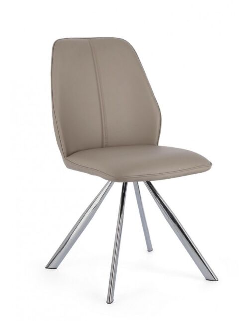 BIZZOTTO SEDIA MAXWELL PU TORTORA