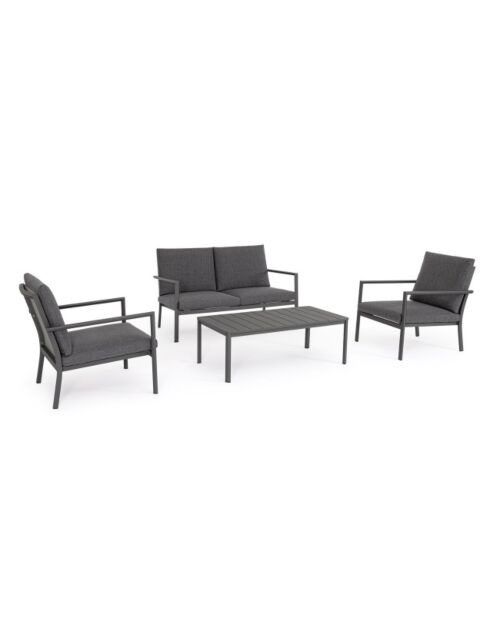 BIZZOTTO salotto da giardino SET4 KONNOR antracite CX23