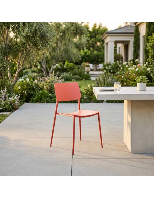 Sedia impilabile VEGA FE-802584-RED