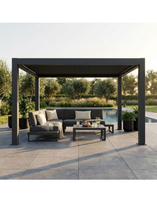 Pergola bioclimatica retrattile motorizzata 4 x 4