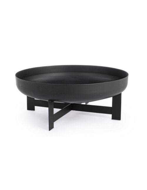 BIZZOTTO braciere da giardino EFESTO nero Ø60×24 – rotondo
