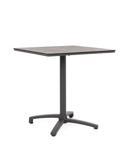 BIZZOTTO tavolo da giardino CLARET 70 × 70 HPL ANJA60 dark – pieghevole
