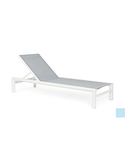 BIZZOTTO Lettino SKIPPER con ruote bianco YK11