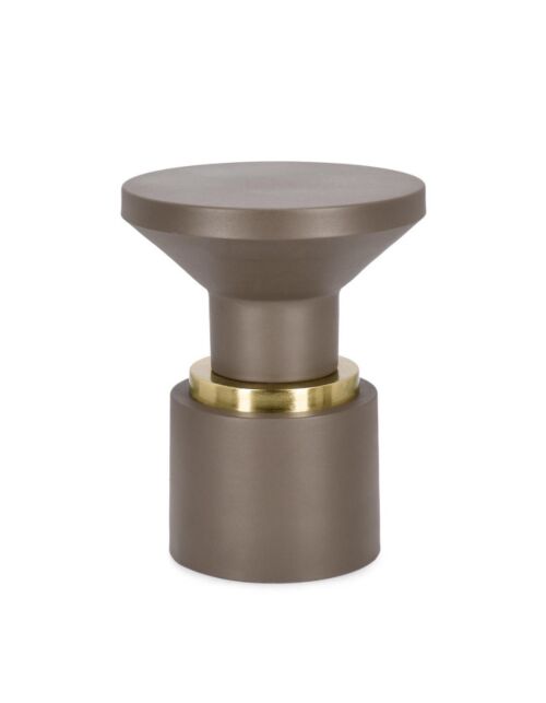 BIZZOTTO tavolino rotondo MUDIT FANGO D35